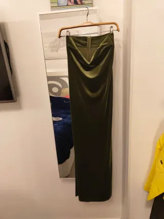 Vestido verde de terciopelo Talla 38