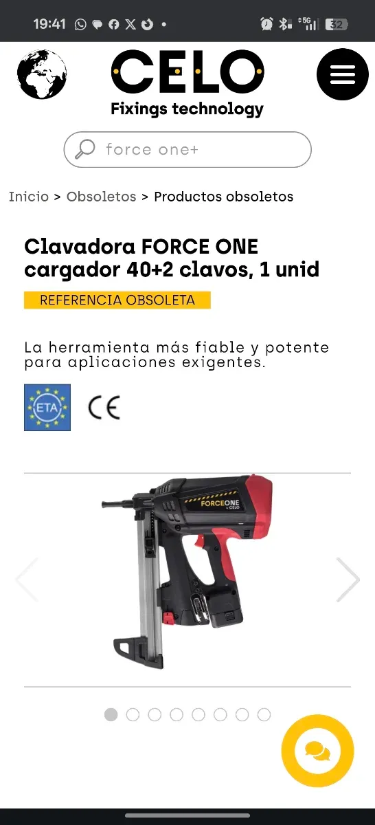 Clavadora Force One Celo