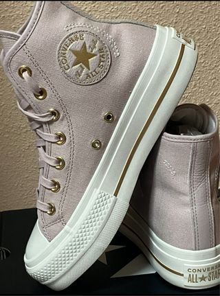 converse ctas lift hi talla 39 flush stone/gold
