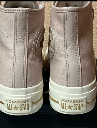 converse ctas lift hi talla 39 flush stone/gold