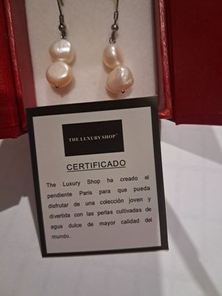 Pendientes Perlas Cultivadas color Oro Blanco