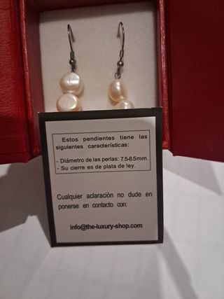 Pendientes Perlas Cultivadas color Oro Blanco