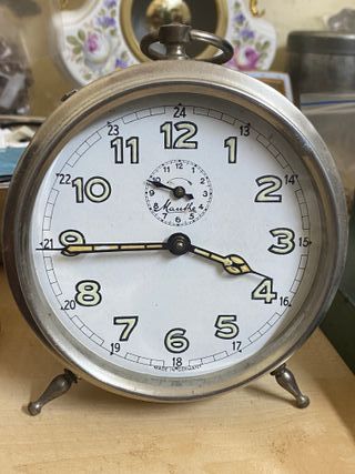 Sveglia anni '50 doppia campana acciaio