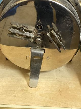 Sveglia anni '50 doppia campana acciaio