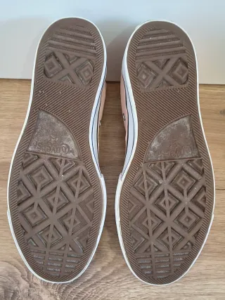 Converse con plataforma talla 39 color rosa