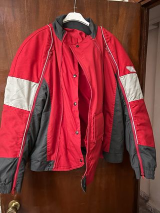 Chaqueta Moto BMW Motorrad Roja y Gris