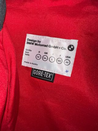 Chaqueta Moto BMW Motorrad Roja y Gris