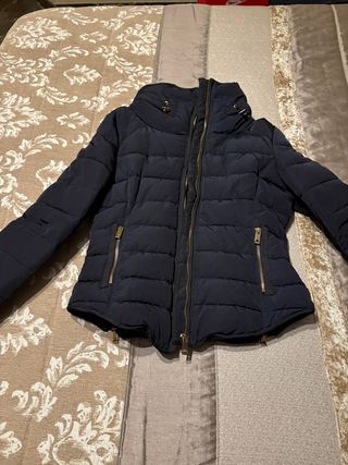 Chaquetón Zara Mujer Talla M Negro