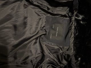 Chaquetón Zara Mujer Talla M Negro