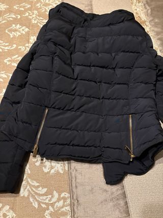 Chaquetón Zara Mujer Talla M Negro