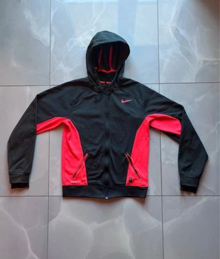 Felpa Nike Zip Nera e Rosa