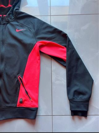 Felpa Nike Zip Nera e Rosa
