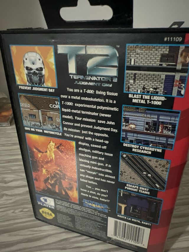 juego sega mega drive  Terminator 2: Judgment Day