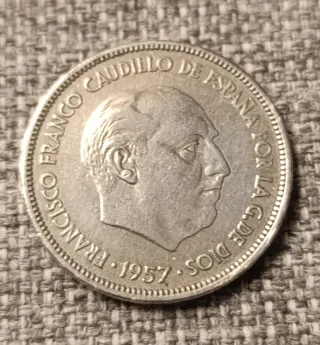 Moneda 25 Pesetas 1957*64 Franco