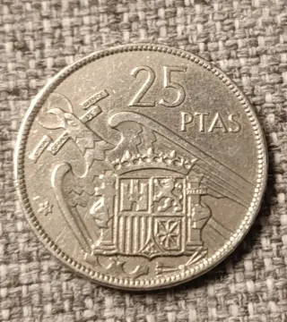 Moneda 25 Pesetas 1957*64 Franco