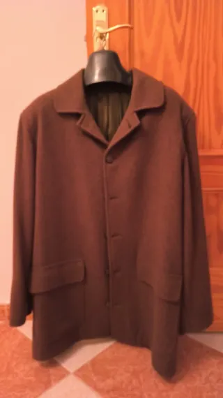 Abrigo de paño hombre talla XL
