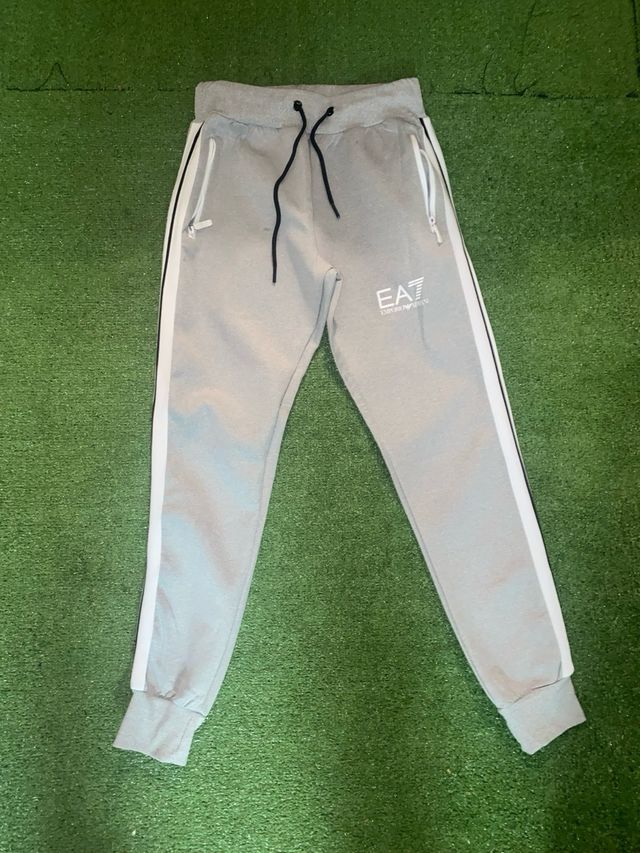 Completino EA7 grigio e bianco