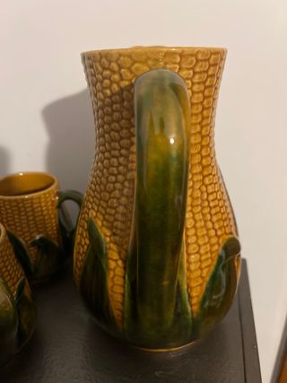 Juego de tazas y jarra de cerámica Costa Pereira