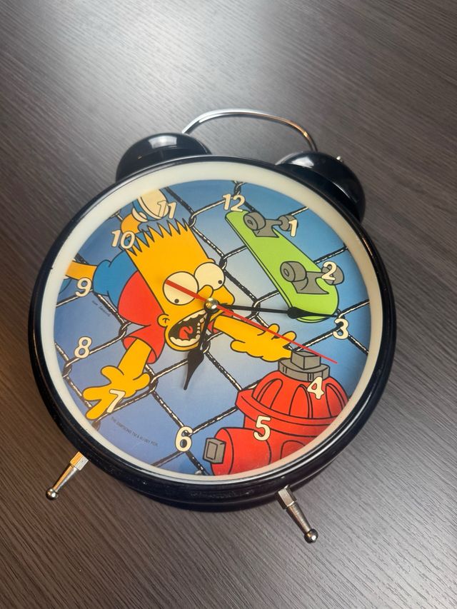 Reloj Despertador Bart Simpson Vintage