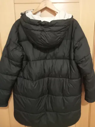 Cazadora Easy Wear reversible negra y beige