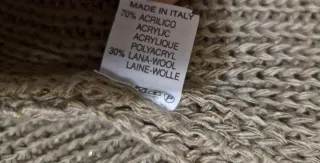 Jersey punto caqui con brillos