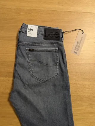 Pantalones Lee Rider Slim Azules Talla M 32-32
