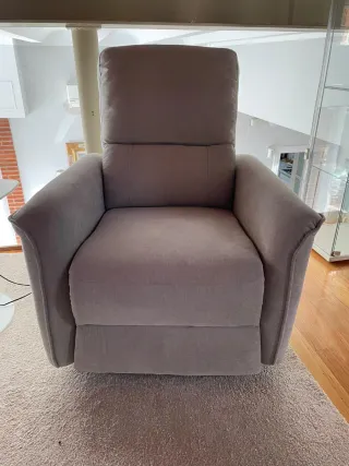 Butaca relax eléctrica gris