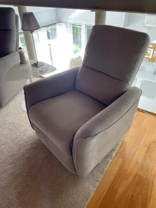 Butaca relax eléctrica gris