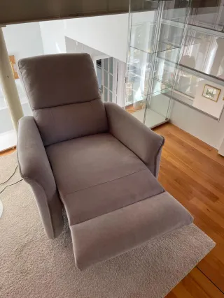 Butaca relax eléctrica gris