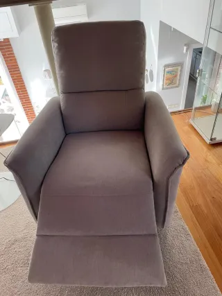 Butaca relax eléctrica gris