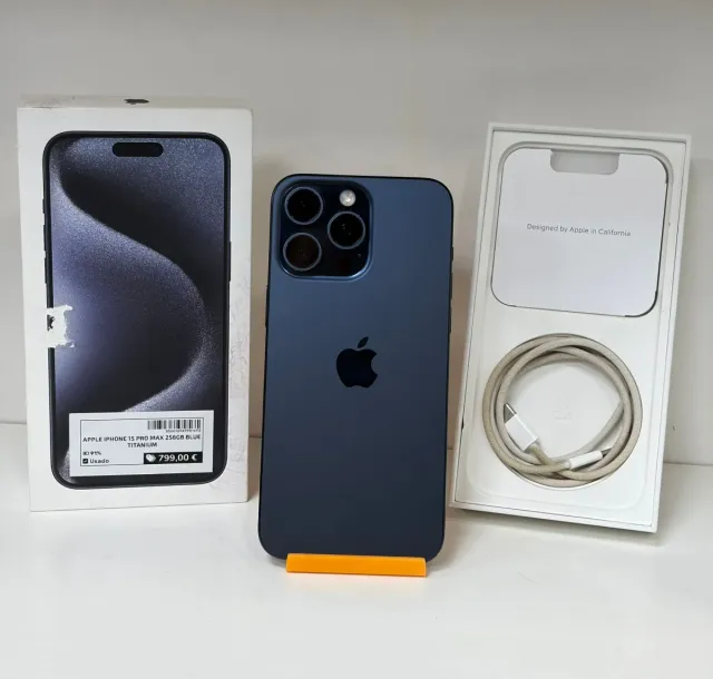 iPhone 15 Pro Max 256GB Blu Titanio