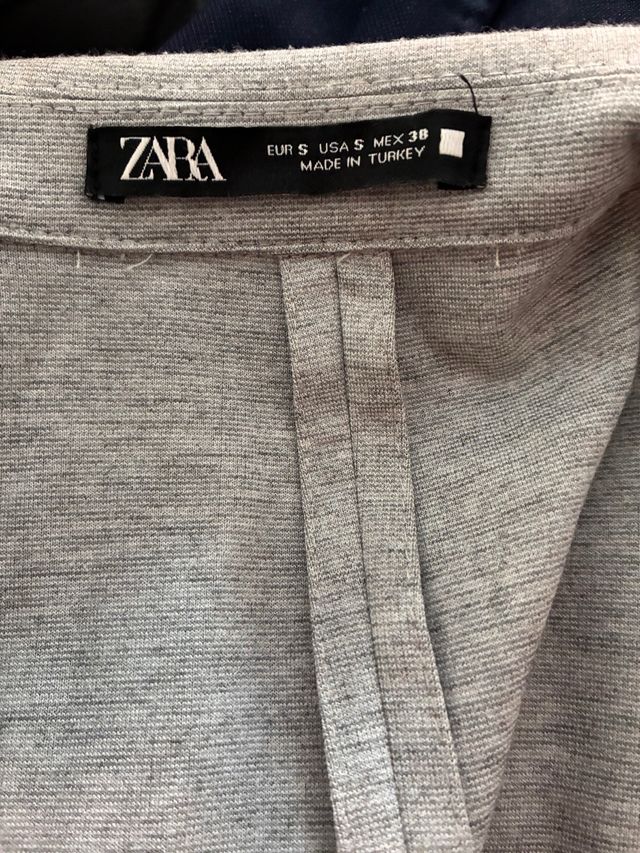 Americana Zara Gris Claro Talla S