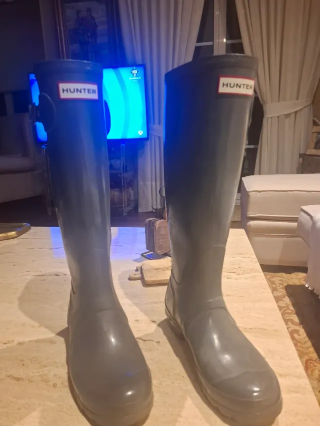 Botas de agua Hunter grises