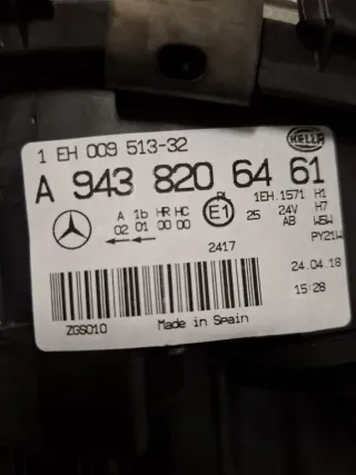 Faro Derecho Camión Mercedes Benz Actros