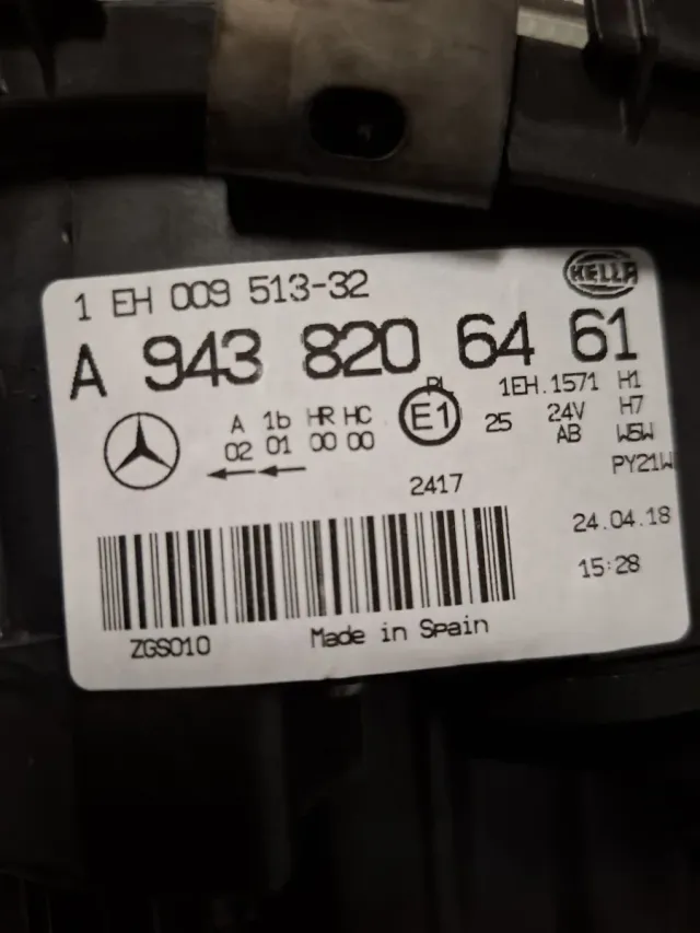 Faro Derecho Camión Mercedes Benz Actros