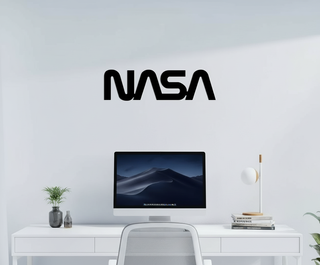 Decorazione Murale Logo NASA in Metallo