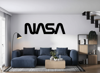 Decorazione Murale Logo NASA in Metallo