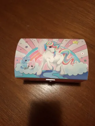Joyero infantil unicornio arcoíris nuevo