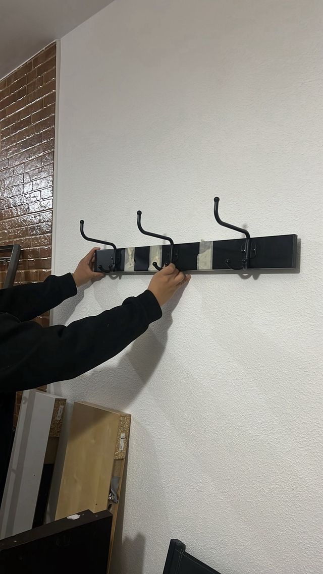 Perchero PINNIG Ikea 3 Ganchos Negro