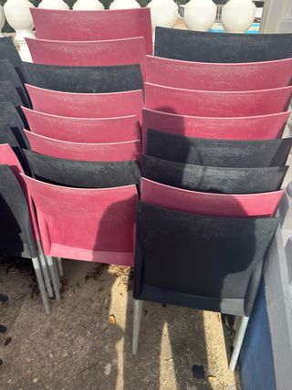 Sillas de plástico apilables Cruzcampo