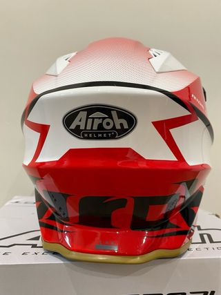 Casco Airoh Commander Trail Rojo