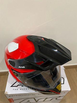 Casco Airoh Commander Trail Rojo