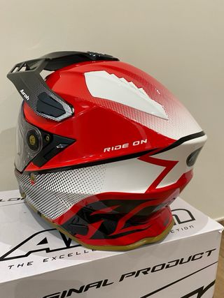 Casco Airoh Commander Trail Rojo