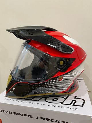 Casco Airoh Commander Trail Rojo
