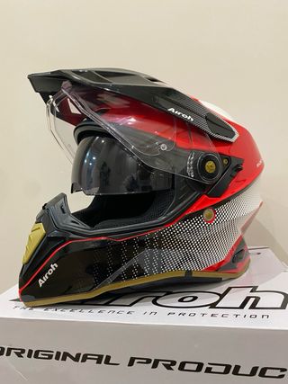 Casco Airoh Commander Trail Rojo