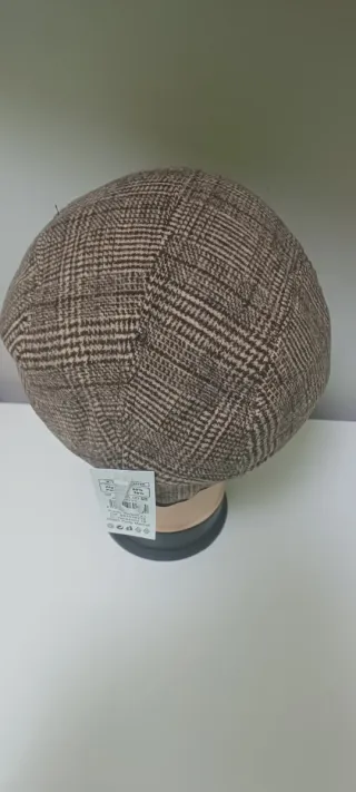 Boina Marrón a Cuadros con Orejeras