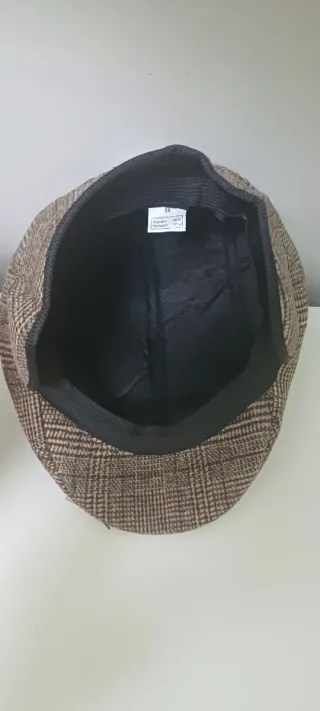 Boina Marrón a Cuadros con Orejeras