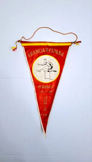 Banderín 1961 Madrid Atletismo Antiguo