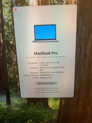 MacBook Pro 13 2020 Gris Espacial