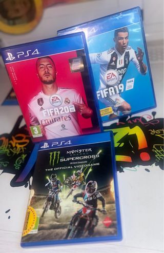 PS4 FIFA 19, FIFA 20 y Monster Energy Supercross